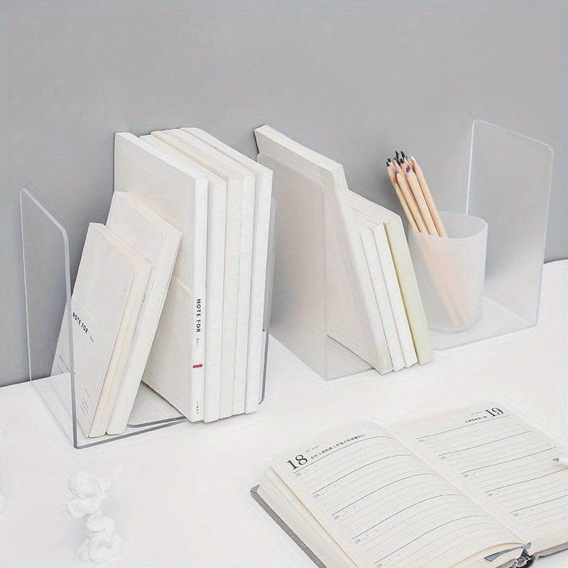Acrylic Bookshelf Transparent Shelf Bookshelf Partition Table Holder