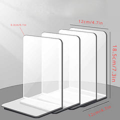 Acrylic Bookshelf Transparent Shelf Bookshelf Partition Table Holder