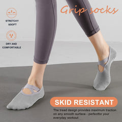 Women's Non Slip Yoga Socks with Extra Grips