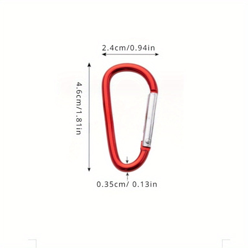 10pcs Heavy Duty Alloy Keychain Clips for Camping Hiking