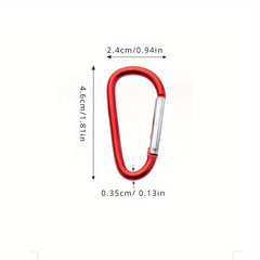 10pcs Heavy Duty Alloy Keychain Clips for Camping Hiking
