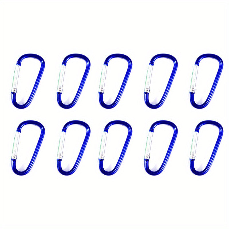 10pcs Heavy Duty Alloy Keychain Clips for Camping Hiking