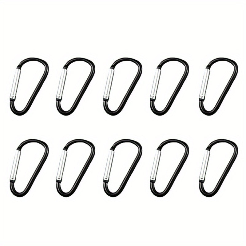 10pcs Heavy Duty Alloy Keychain Clips for Camping Hiking