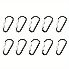 10pcs Heavy Duty Alloy Keychain Clips for Camping Hiking