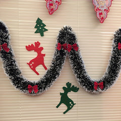 Tinsel Garland Christmas Twist Hanging Decor Indoor Outdoor Ornaments