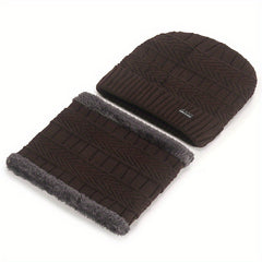 Knitted Hat Neck Gaiter Set for Outdoor Sports Cycling