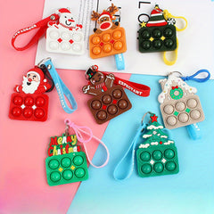 Christmas Santa Christmas Tree Elk Keychain Backpack Pendant Christmas Gift