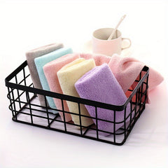 1pc Cotton Washcloth Face Cleansing Towel 24x24cm