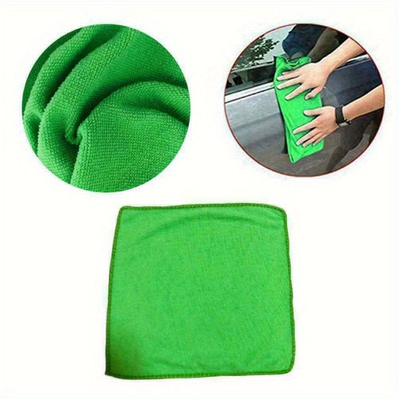 5pcs Microfiber Car Cleaning Towels Glass Washcloth