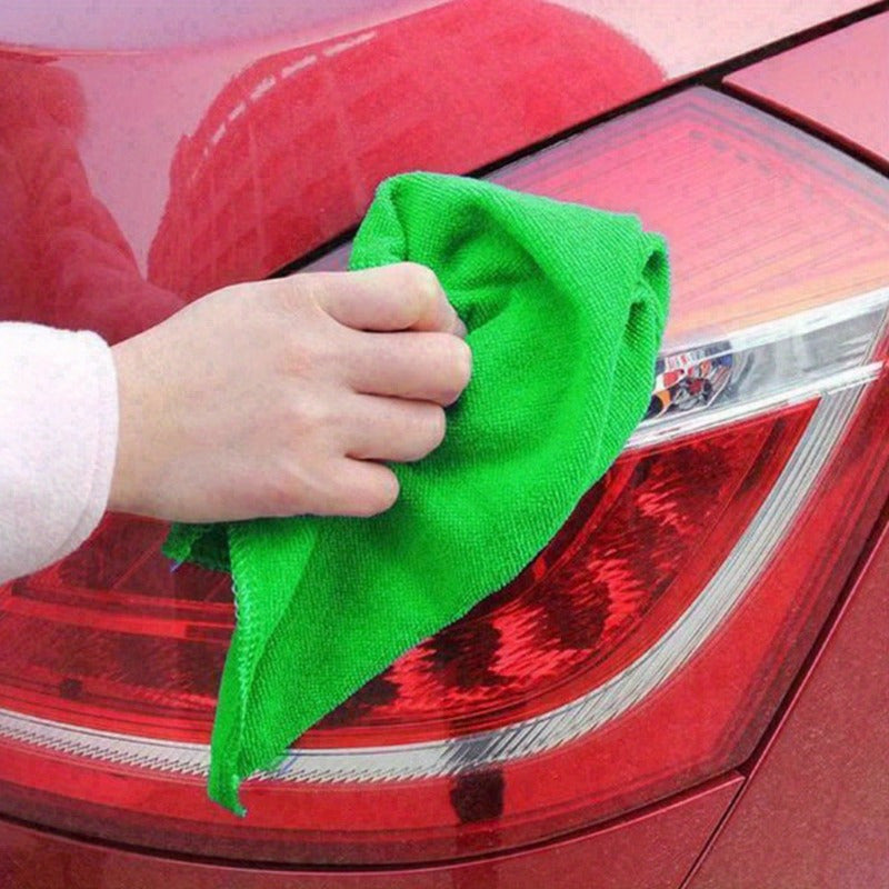 5pcs Microfiber Car Cleaning Towels Glass Washcloth