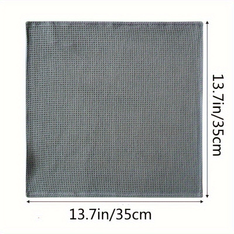 2pcs Waffle Pattern Dish Towels Absorbent Cleaning Cloths