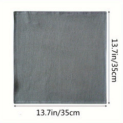 2pcs Waffle Pattern Dish Towels Absorbent Cleaning Cloths