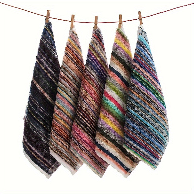 5pcs Square Dish Cloths Kitchen Cleaning Towels Assorted Varieties