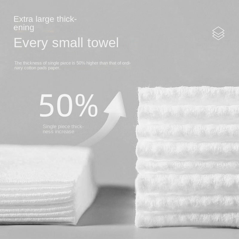 Disposable Face Towels for Makeup Cleaning, Wet and Dry Use