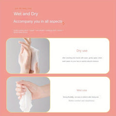 Disposable Face Towels for Makeup Cleaning, Wet and Dry Use