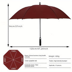 8 Bones Long Handle Golf Umbrella 27 Inch Large Business