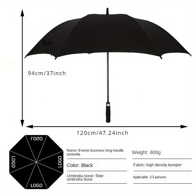 8 Bones Long Handle Golf Umbrella 27 Inch Large Business