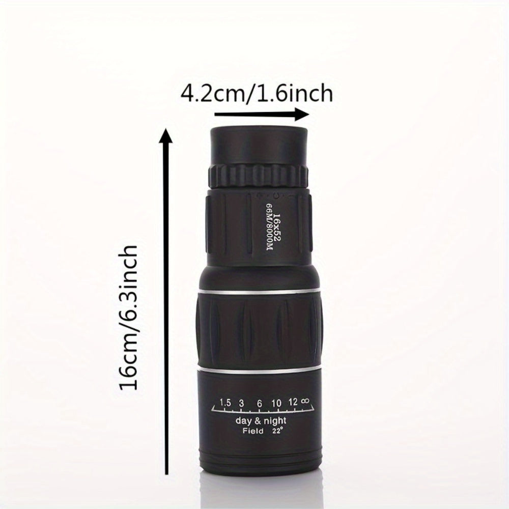 16X52 Monocular Telescope With Smartphone Holder & Tripod