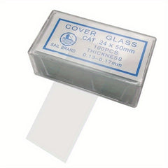 100pcs 24x50 Microscope Glass Slides Cover Slips Blank Slides