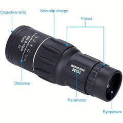 16X52 Monocular Telescope With Smartphone Holder & Tripod