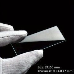 100pcs 24x50 Microscope Glass Slides Cover Slips Blank Slides