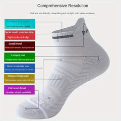 3 Pairs Thickened Padded Ankle Socks Anti-slip Quick-drying Sports Socks