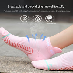 3 Pairs Thickened Padded Ankle Socks Anti-slip Quick-drying Sports Socks