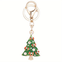 Christmas Tree Snowman Rabbit Keychain Pendant Decoration