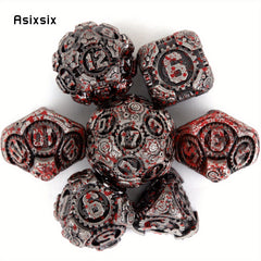 7pcs Metal Polyhedral Dice Set for Role Playing Game