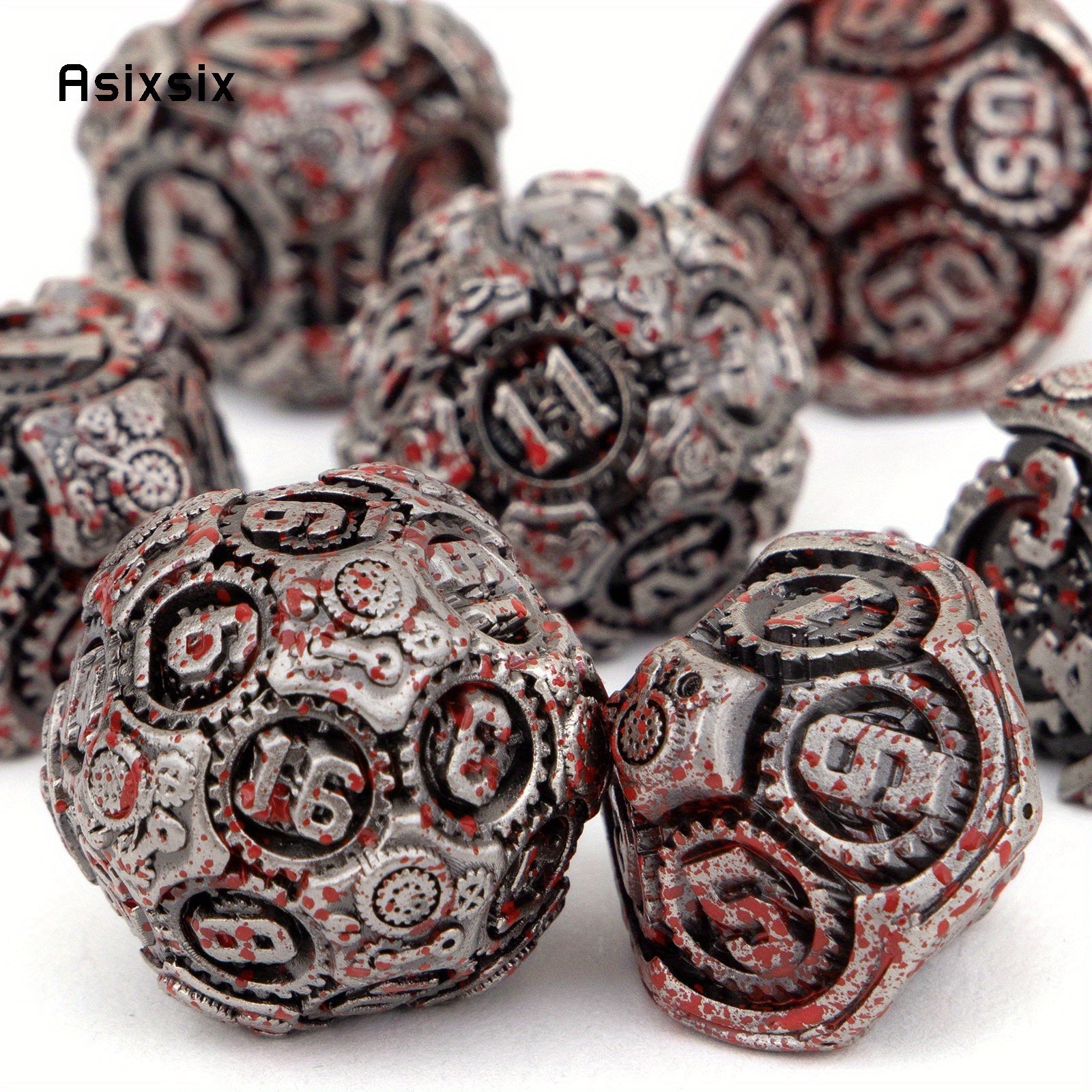 7pcs Metal Polyhedral Dice Set for Role Playing Game