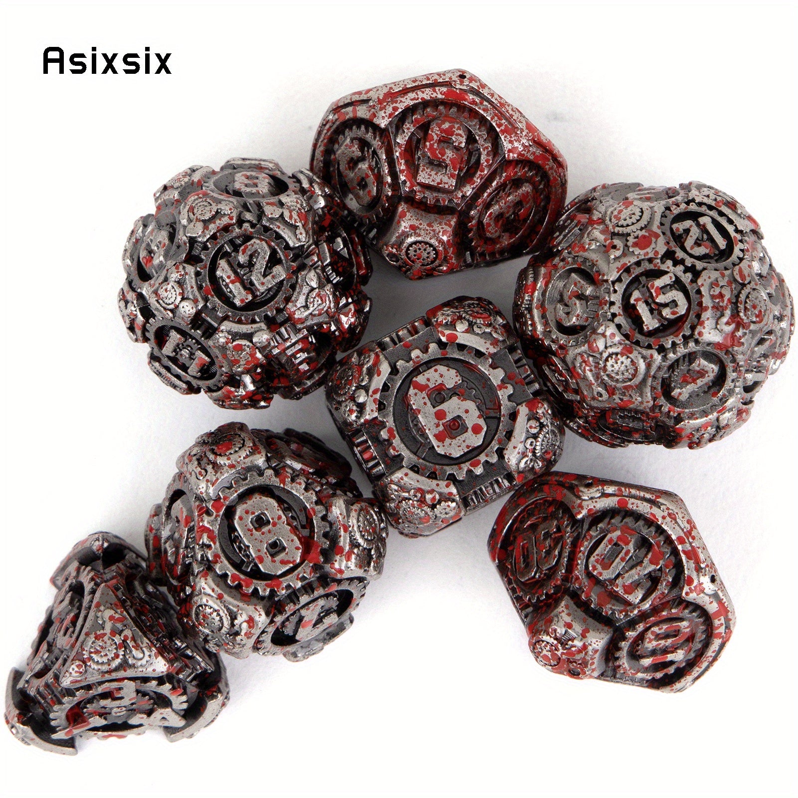 7pcs Metal Polyhedral Dice Set for Role Playing Game