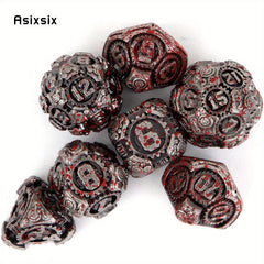 7pcs Metal Polyhedral Dice Set for Role Playing Game
