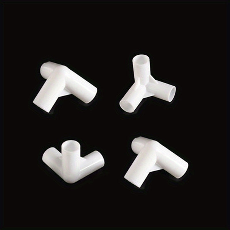 8pcs PP Right Angle Tee Joint 90 Degree Tent Accessories