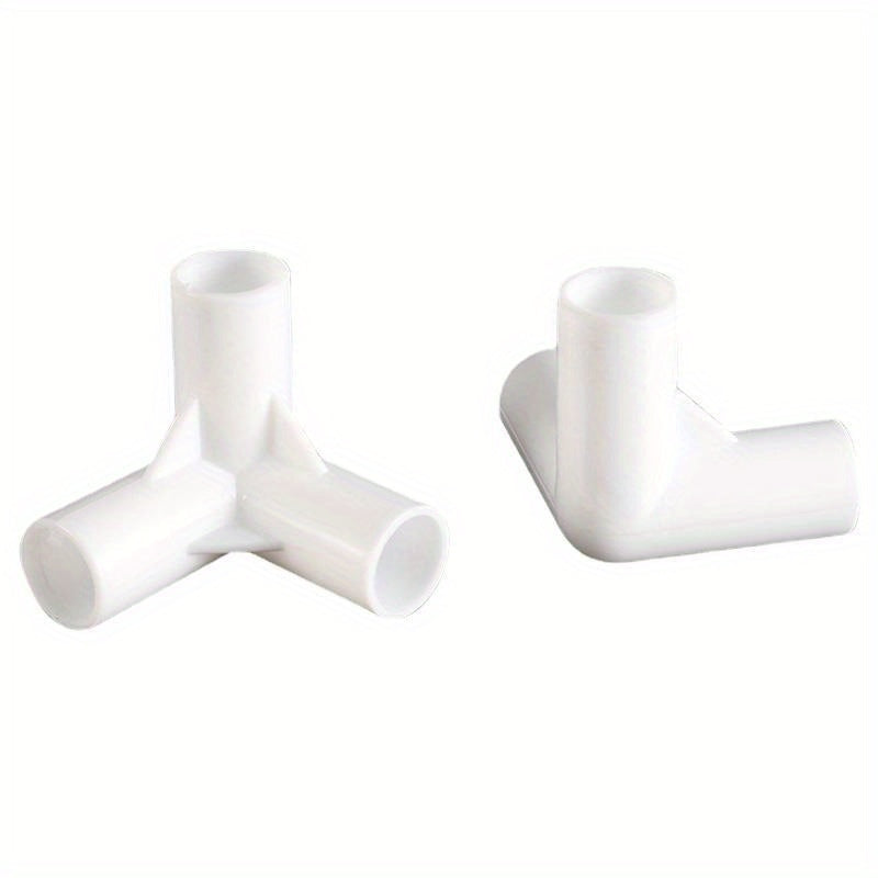 8pcs PP Right Angle Tee Joint 90 Degree Tent Accessories