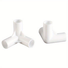 8pcs PP Right Angle Tee Joint 90 Degree Tent Accessories