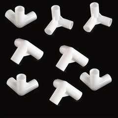8pcs PP Right Angle Tee Joint 90 Degree Tent Accessories