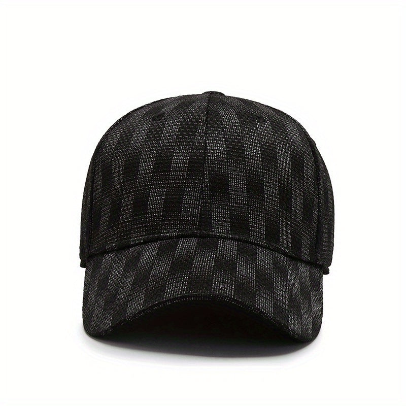 Plaid Baseball Cap Outdoor Sun Hat Men Women