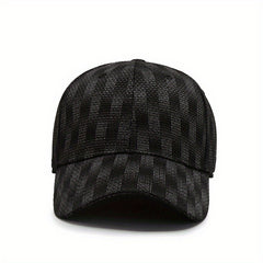 Plaid Baseball Cap Outdoor Sun Hat Men Women