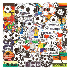 50pcs Football Aesthetics Stickers, Waterproof Vinyl Stickers