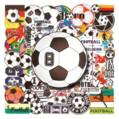 50pcs Football Aesthetics Stickers, Waterproof Vinyl Stickers