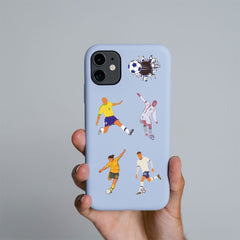 50pcs Football Aesthetics Stickers, Waterproof Vinyl Stickers