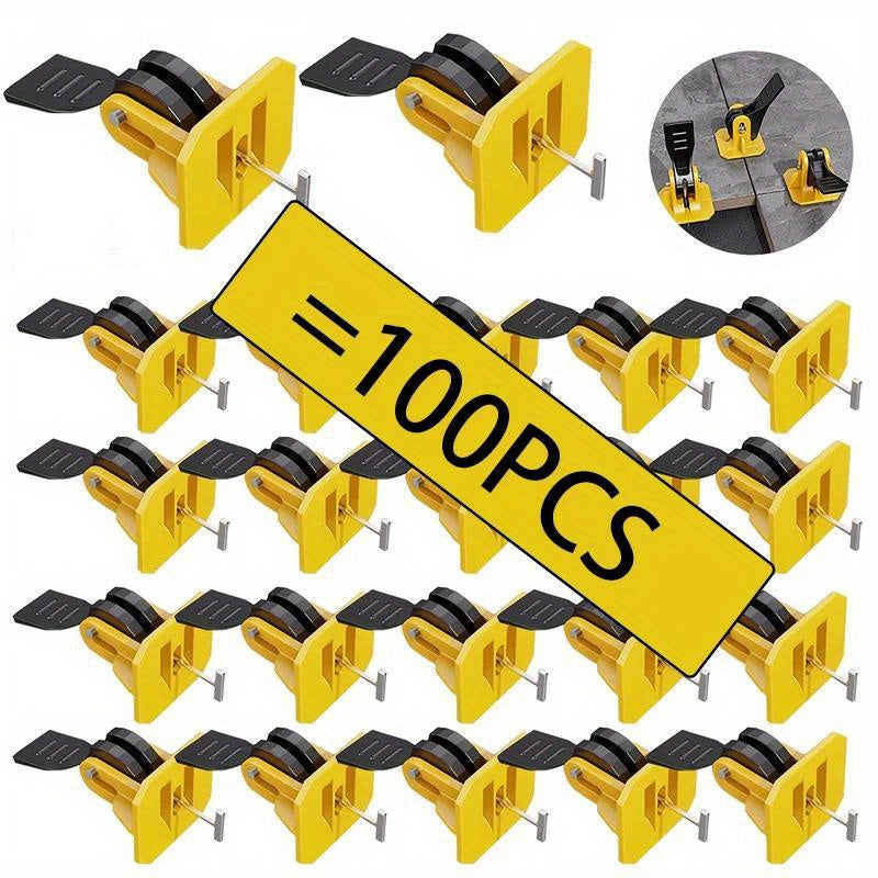 100pcs Reusable Tile Leveling System Floor Tiles Hand Tile Leveling Device