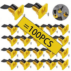 100pcs Reusable Tile Leveling System Floor Tiles Hand Tile Leveling Device