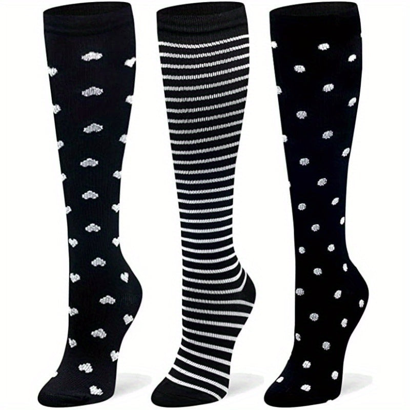6 Pairs Compression Socks 15-25 mmHg for Men & Women