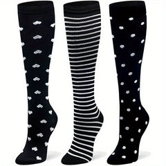 6 Pairs Compression Socks 15-25 mmHg for Men & Women