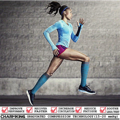 6 Pairs Compression Socks 15-25 mmHg for Men & Women