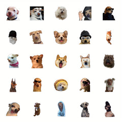 51pcs Funny Dog Meme Stickers Waterproof for Water Bottle Laptop Phone