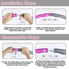 Detachable Soft Fitness Hula Hoop for Weight Loss