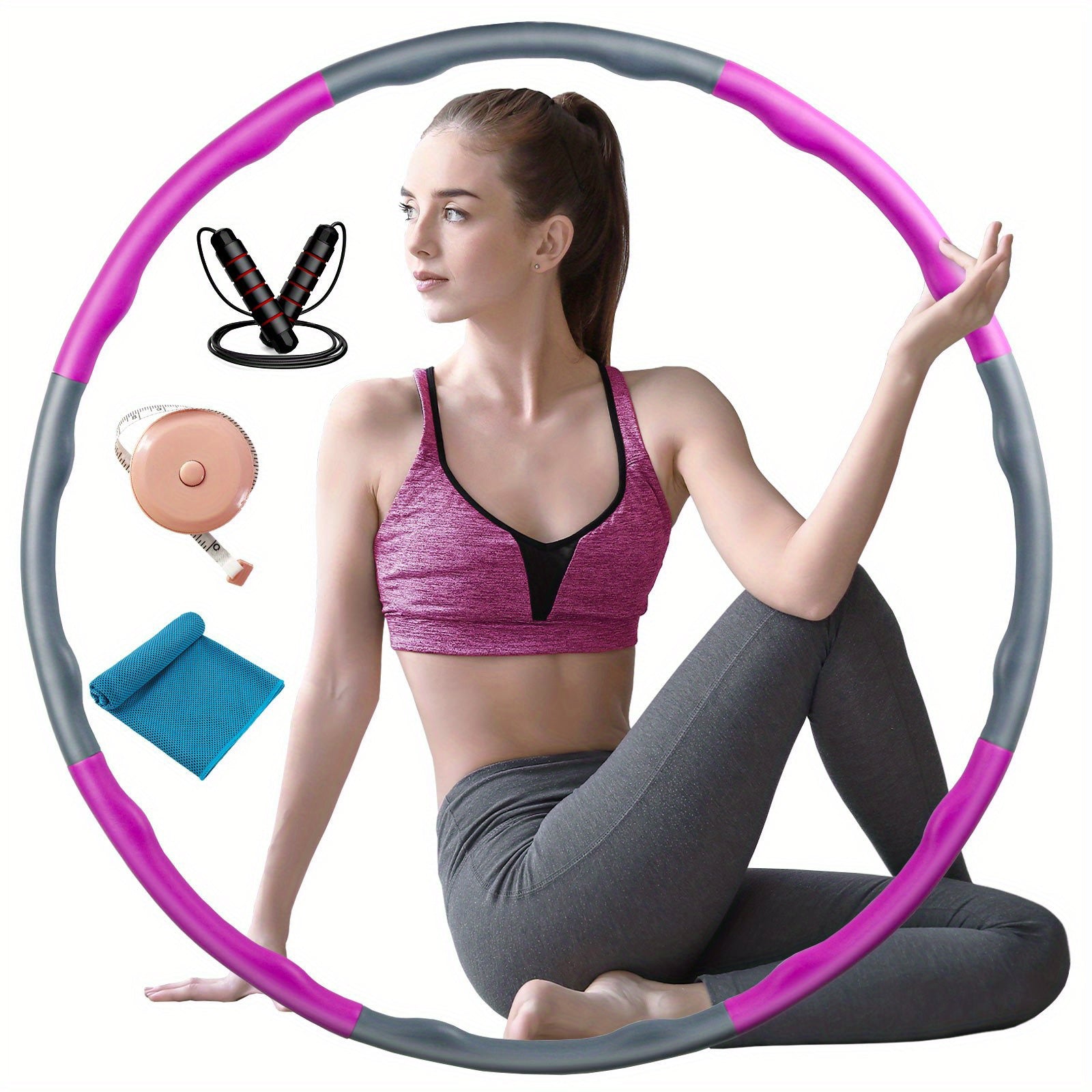 Detachable Soft Fitness Hula Hoop for Weight Loss