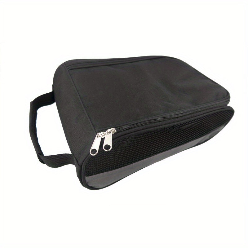 2pcs Outdoor Travel Shoe Storage Bag Oxford Cloth Breathable And Dustproof